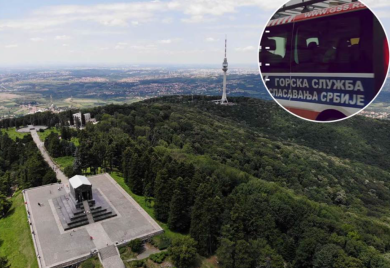 Groska služba spasila ženu koja je pala na Avali