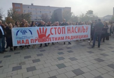 Na protestu ”Stop nasilju nad prosvjetnim radnicima” zatražene oštrije kazne