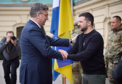 Plenković u Kijevu sa Zelenskim: Odajemo počast herojima (FOTO)
