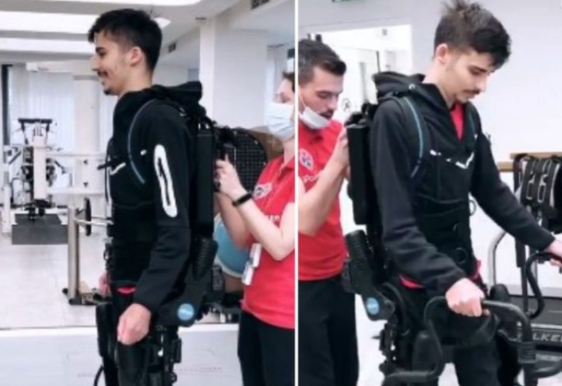 Mladić kojem su slomili kičmu napravio prve korake uz pomoć robota