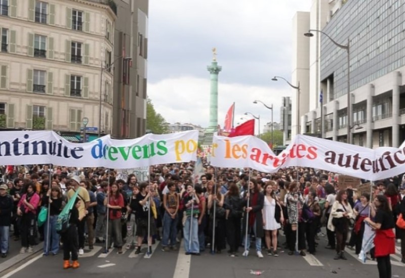 Prvomajski protesti u Francuskoj pretvoreni u političko bojno polje uoči izbora 9. juna