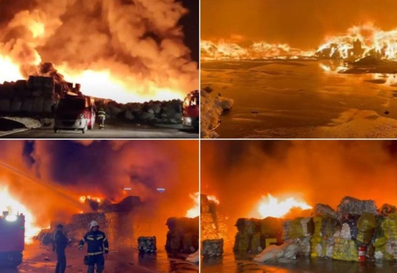 Stravičan požar u Hrvatskoj: Gori poznata fabrika, stanovništvu sugerisan ostanak u kući (VIDEO)