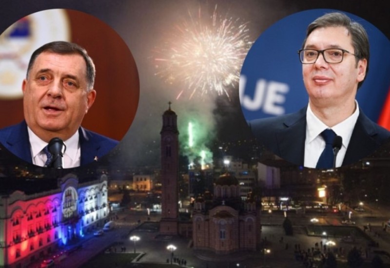 Dodik i Vučić dogovorili: Sinhronizovani vatromet u svim gradovima Srpske i u Beogradu