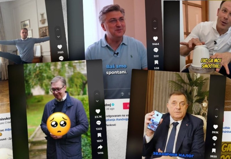 Političari TikTokeri: Znaju li Mile, Ja Sam Aleksandar, Draško i Ćamil privući pažnju mladih