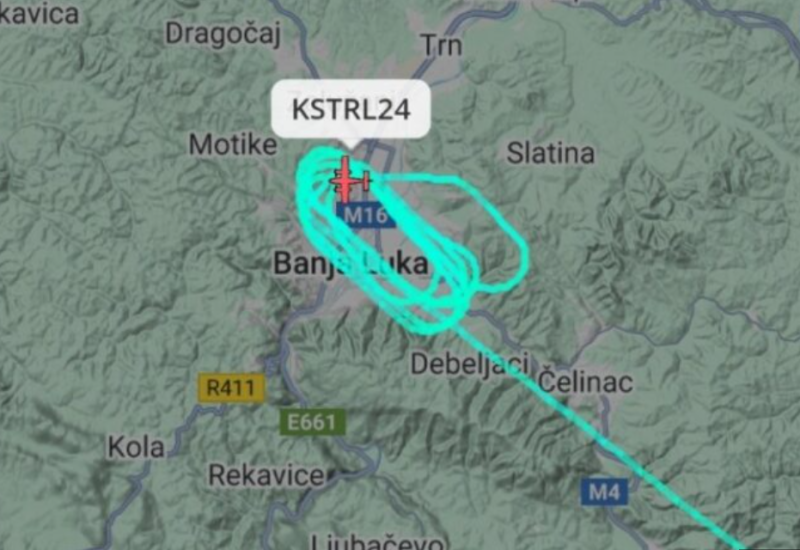 EUFOR-ov avion kruži iznad Banjaluke