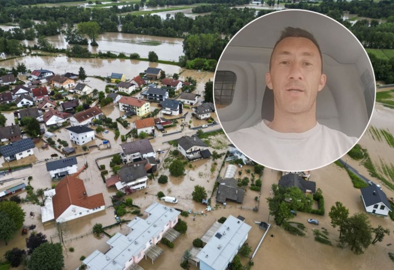 Građevinac iz BiH ne prestaje da pomaže: Sanira štetu nakon poplava u Sloveniji
