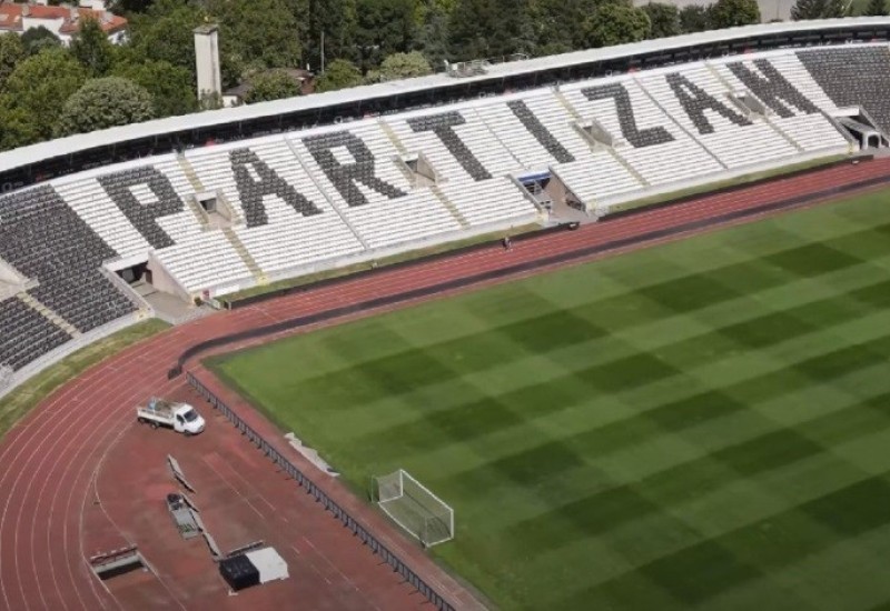Dojava o bombi na stadionu Partizana