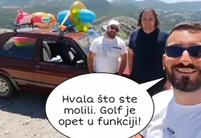 Momci popravili “golfa dvojku”: Hvala što ste se molili, ponovo je u funkciji VIDEO