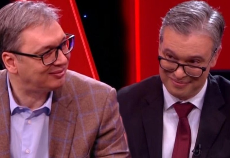 Vučić u emisiji zajedno sa dvojnikom: Obojica tvrde da su predsjednik Srbije (VIDEO)