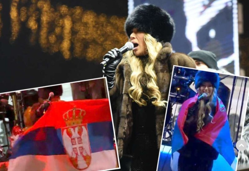 Tea Tairović ogrnula srpsku zastavu, atmosfera u Beogradu za pravoslavnu Novu godinu uzvarila (VIDEO)
