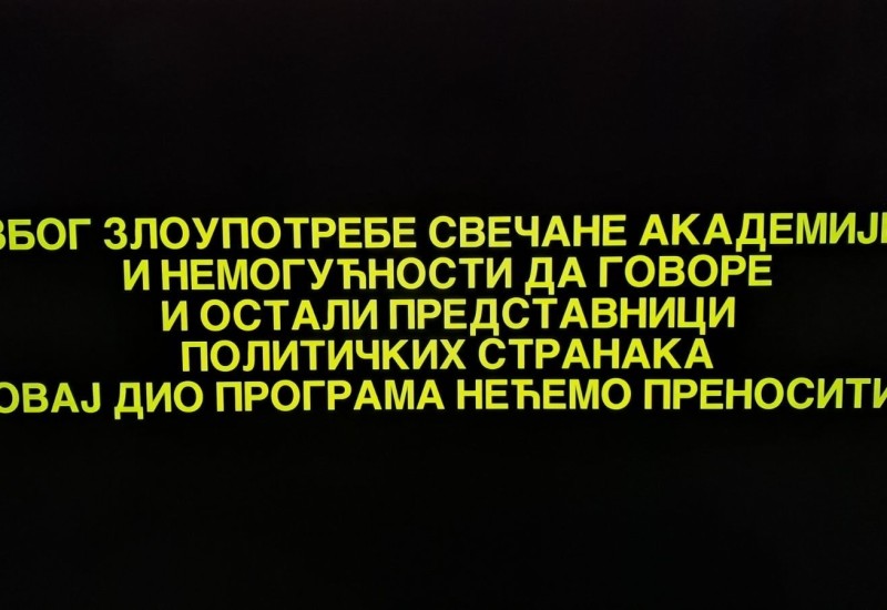 BN TV ponovo prekinula prenos dok govori Dodik, Crnadak pohvalio