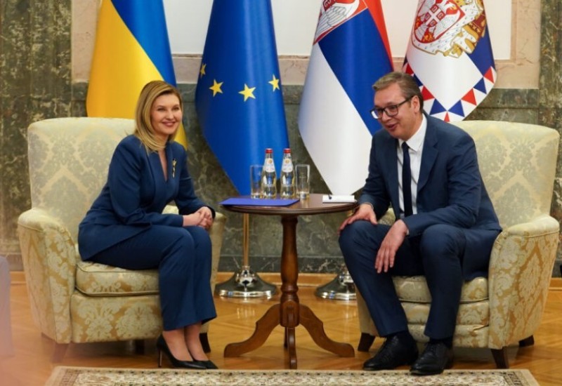 Olena Zelenska zahvalila Vučiću na podršci Ukrajini (VIDEO)