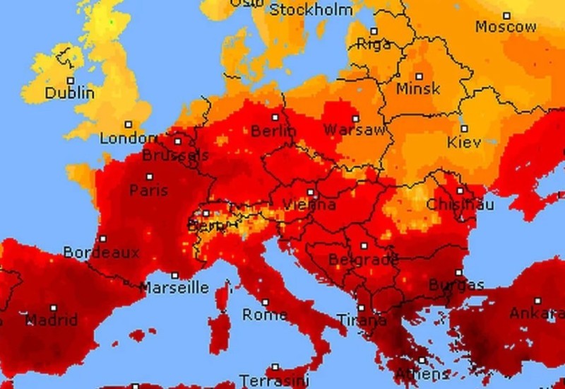 Toplotni talas se širi Evropom: U Italiji i Španiji temperatura oko 50 stepeni Celzijusa