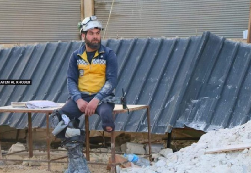 Hasan Talfah - Heroj koji bez jedne noge traga za preživjelima (FOTO)