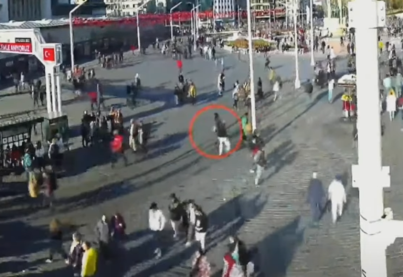 Teroristkinja postavila eksploziv: Objavljeni snimci dolaska do mjesta napada u Istanbulu VIDEO