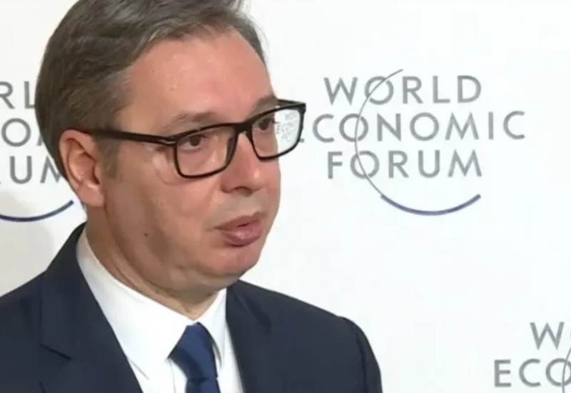 VUČIĆ u Davosu: Rezolucija Evropskog parlamenta o Kosovu i BiH čist bezobrazluk