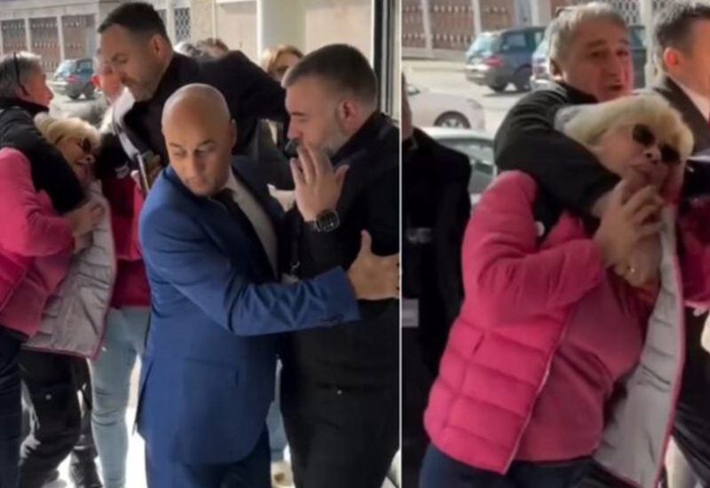 Radnik obezbjeđenja davio ženu na ulazu u Skupštinu grada Kragujevca (VIDEO)