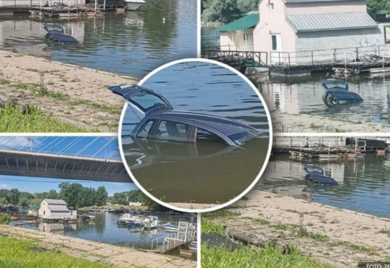 „Umjesto u rikverc, ubacio je u prvu“: Momak sa djevojkom sletio u Savu ispod mosta na Adi