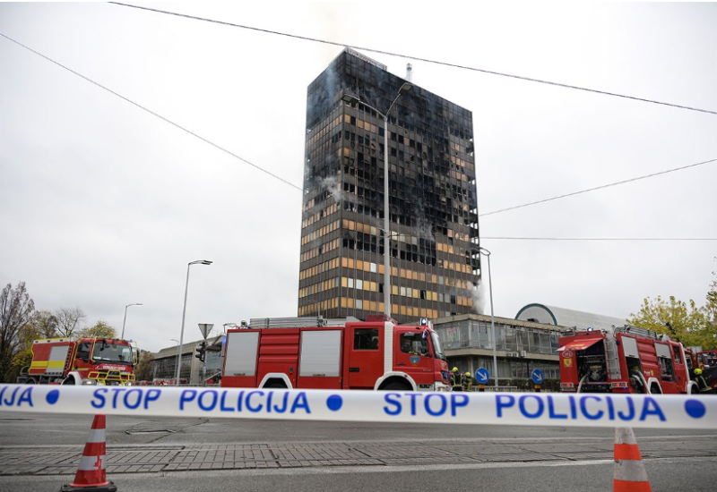 Oglasio se mladić koji je prijavio požar u Vjesnikovom neboderu u Zagrebu