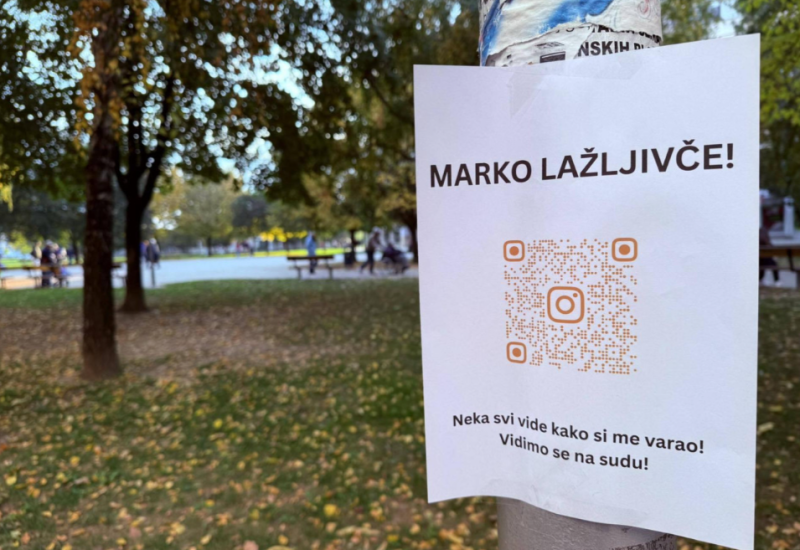 „Marko lažljivče! Nek svi vide kako si me varao“: Otkriveno šta stoji iza plakata o kojem bruji Zagreb