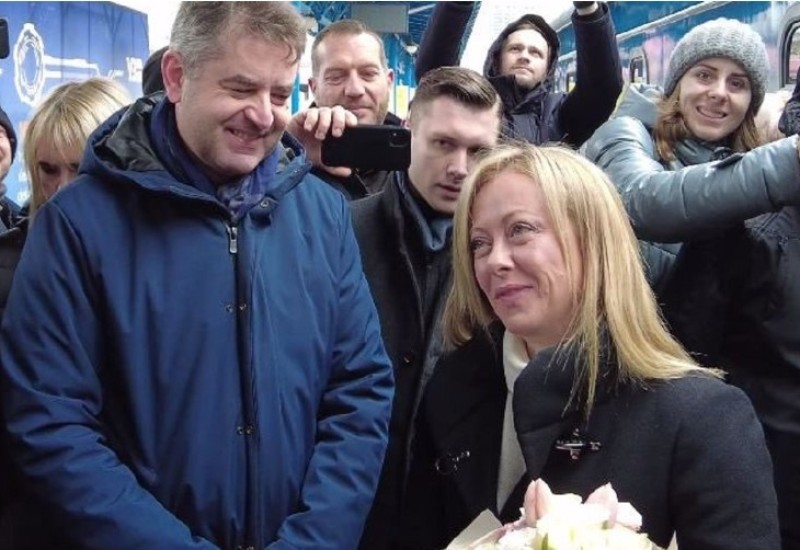 Meloni doputovala u Kijev (VIDEO)