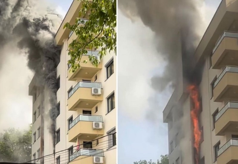 Veliki požar u Sarajevu: Gori zgrada