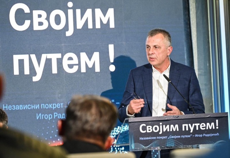 "Svojim putem - Igor Radojičić" Radojičić osnovao Nezavisni pokret i najavio nastavak priprema za izbore