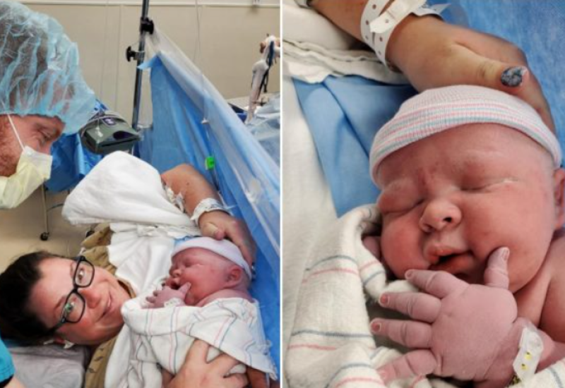 Nakon 19 spontanih pobačaja rodila bebu tešku 6,3 kilograma