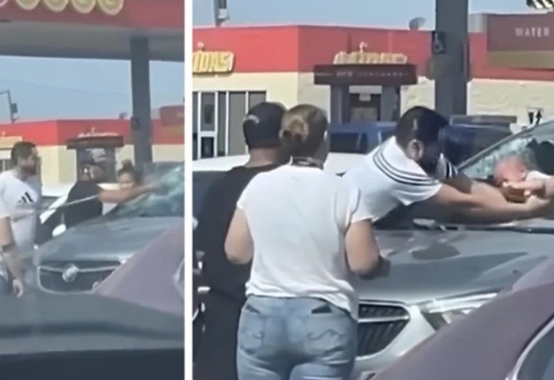 Drama sa srećnim krajem! Otac razbio šajbu kako bi izvukao bebu iz vrelog auta (VIDEO)