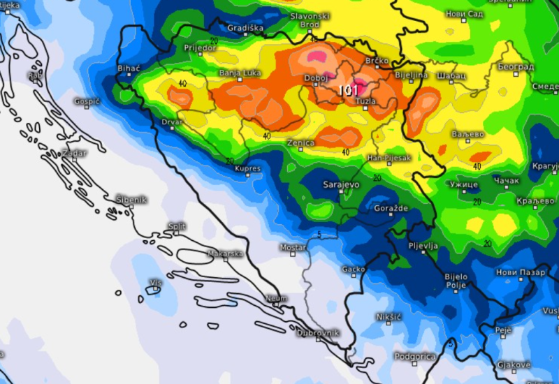 Do polovine naredne sedmice kiša, susnježica i snijeg