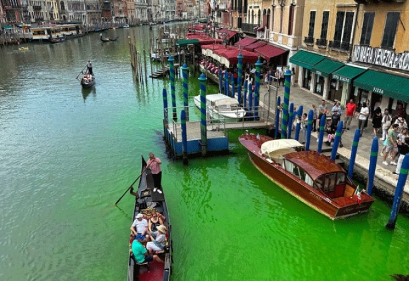 Venecija: Istraga o zelenoj mrlji u gradskom kanalu