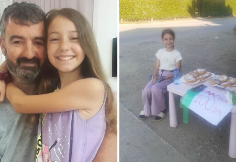 Skupljeno dovoljno novca: Nina još danas prodaje krofne pa putuje s ocem u Moskvu