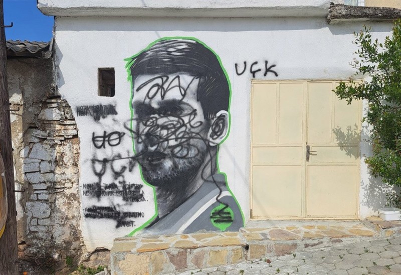 Uništen mural posvećen Novaku Đokoviću na KiM