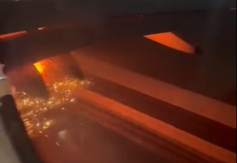 Motor aviona se zapalio prillikom polijetanja