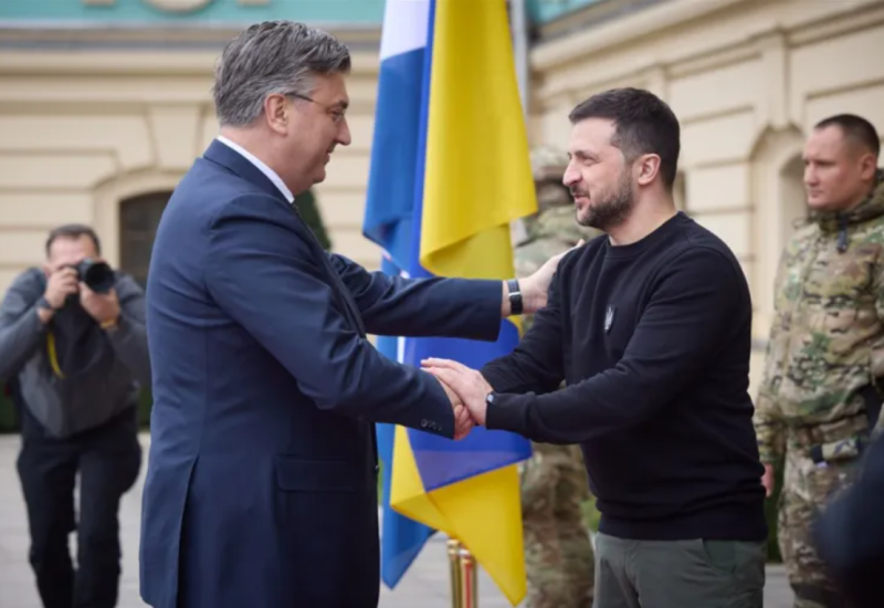 Plenković u Kijevu sa Zelenskim: Odajemo počast herojima (FOTO)